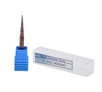 Cloimei Milling Conical Ball Head Tungsten Steel Cutting Tools with Coated for End Milling Slotting for CNC Machining Woodworking 0.25mm 6mm 50mm Tungsten Steel Bronzed (R0.25 * 20.5*D4*50)