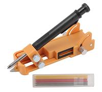 Cloimei Multifunction Scribing Tool Professional Aluminum Alloy Woodworking Marking Gauge with Adjustable Handle for Carpenters Builders DIY Enthusiasts Lightweight 137g Constructi (Yellow)