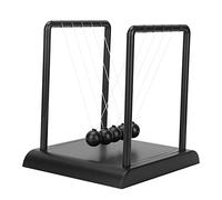 Cloimei Newton Cradle Pendulum Ball Physics Science Educational Swing Desk Decor for Home Office Classroom Plastic Steel Balls 17.5x14.6x17.8cm Demonstration Tool Momentum Conserva