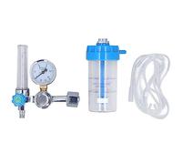 Cloimei Oxygen Pressure Regulator Buoy Type Inhalator Flow Meter Absorber with BSP 5/8 Inch Inlet Screw High Precision Aluminum Alloy Construction for Oxygen Equipment