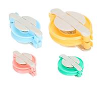 Cloimei Pompom Maker Kit 4 Size Plastic DIY Fluff Ball Weaving Needlework Knitting Tool Set for Crafters Knitters Beginners Adults