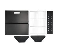 Cloimei Portable Charcoal Grill Foldable BBQ Grill with Thickened Electroplating Grilling Net for Outdoor Cooking Camping Picnics Beach Parties Backyard Barbecue Easy Setup Stainle