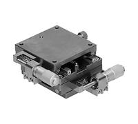 Cloimei Precision Ball Guide Linear Stage Manual Sliding Table 60x60mm Aluminum Alloy Fine Tune Displacement Platform for Optical Experiments Laboratory Equipment