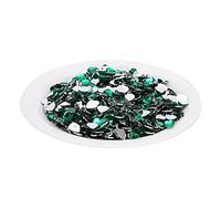 Cloimei Premium Point Back Rhinestones Sparkling DIY Craft Supplies for Clothing Accessories 1000pcs 8mm Assorted Colors (Green)