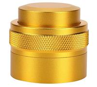 Cloimei Professional 51mm Coffee Tamper Distributor Premium Stainless Steel Espresso Tamping Tool with Adjustable Depth for Home Baristas and Coffee Shops Black Red Gold Blue Optio (Gold)