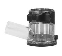 Cloimei Professional Aluminum Alloy Trimming Machine Base with Dust Collection Cover Adjustable Plunge Router Base for Woodworking Carving and Milling Black Transparent Design