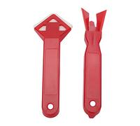 Cloimei Professional Caulking Tool Kit 2PCS Silicone Sealant Scraper Set with Multi Angle Edges for Bathroom Kitchen Tile Grout Removal and Caulk Smoothing