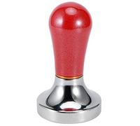 Cloimei Professional Coffee Tamper Aluminum Alloy Flat Base Coffee Powder Press Tool Tamping for Espresso Baristas Home Brewing Red Blue Dark Blue 57x100mm 278g (Red)
