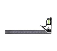 Cloimei Professional Combination Square Ruler Set 12 Inch 300mm Stainless Steel Adjustable Engineers Try Square with Precision Measurement Markings for Woodworking Metalworking and