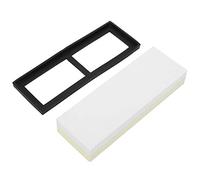 Cloimei Professional Double Sided Whetstone Sharpener 2000 4000 Grit Premium White Corundum Sharpening Stone for Kitchen and Woodworking Tools 18x6x3cm