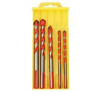 Cloimei Professional Drill Bits Set 5Pcs High Speed Steel Hole Saw Kit for Wood Metal Tile Plastic Wall Opening Tool Kit with Alloy Head 6mm 8mm 10mm 12mm