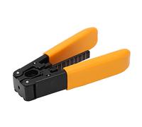 Cloimei Professional Fiber Optic Cable Stripper High Precision Optical Fiber Stripping Tool with Scale for Indoor Outdoor Network Installation Steel PVC Handle