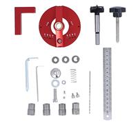 Cloimei Professional Hinge Jig Drill Guide 35mm Dowelling Tool Set Precise Hole Alignment System for Woodworking Furniture Making Heavy Duty Aluminium Alloy Steel Brass Constructio