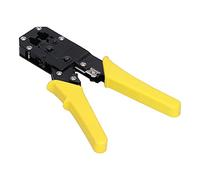Cloimei Professional RJ45 Crimp Tool High Carbon Steel Network Cable Crimper with 6P 8P Connectors for Ethernet Wiring Cat5 Cat6 Installation and Maintenance