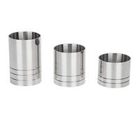 Cloimei Professional Stainless Steel Cocktail Jigger Set 25ml 35ml 50ml Bar Measuring Cup Ounce Cup Bartender Tool for Home Bars and Cocktail Enthusiasts
