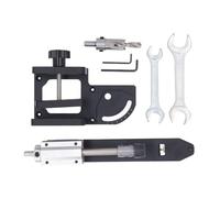 Cloimei Professional Wood Angle Hole Drill Kit Adjustable 0 60 Degree Guide Jig with Step Bit for Round Rod Woodworking Projects 30 70mm Aluminum Alloy