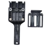 Cloimei Professional Woodworking Dowel Jig Set with 3 Drill Bits Portable Handheld Drill Guide Punch Locator Tool for Carpenters Woodworkers DIY Projects ABS Plastic Black