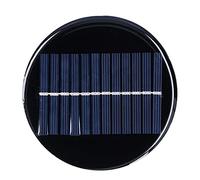 Cloimei Round Solar Panel 0.8W 6V 10cm DIY Solar Board Portable Solar Panels for Small Home Projects Scientific Research and Electronic Applications