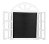 Cloimei Rustic Wooden Blinds Message Board Chalkboard Fake Window Wall Decor for Home Office Coffee Shop 40.2cm x 52.2cm Vintage Style Blackboard Memo Board