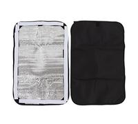 Cloimei RV Window Shade Cover 2 Pack Double Layer Block Thermal Insulation Blackout Curtain for Trailer Motorhome 600D Oxford Fabric 40x62 Inches Silver Reflective