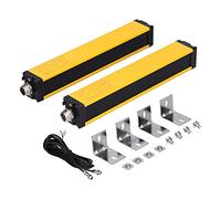 Cloimei Safety Light Curtain Sensor Photoelectric Protection Device PNP NO Output Control DC1030V for Mechanical Processing Industry Aluminum Alloy Shell 4 Optical Axes Detection D