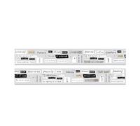 Cloimei Scrapbook Materials 50 Sheets PET Tape Stickers Letter Decoration for DIY Crafting Journaling Planner Journal Reusable Decorative Stickers