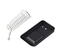 Cloimei Soldering Iron Stand Stainless Steel Holder with Heavy Duty Cast Steel Base Adjustable Temperature Control 360° Rotation for Electronics Repair DIY Projects Silver Black 11