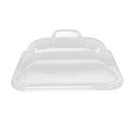 Cloimei Splatter Cover Clear Transparent Acrylic Rectangle Shape Convenient Practical Home Plate Covers for Kitchen Dining Table Buffet Parties (Large Size 1.69 X 9.06in)