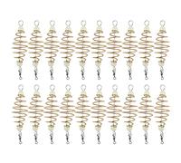 Cloimei Spring Bait Cage Copper Alloy Coil Inline Fishing Feeder Lures Tackle Set Durable Easy To Use For Freshwater Saltwater Anglers 20 Pack 7cm Length