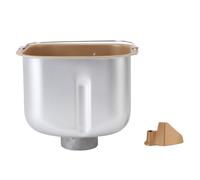 Cloimei Stainless Steel Bread Machine Baking Bucket Non Stick Coating Inner Pot Mixing Function Durable Replacement Part for Home Commercial Bakeries Bread Maker Accessory