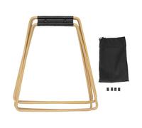 Cloimei Stainless Steel Foldable Cooler Stand Outdoor Camping Luggage Rack Universal Fridge Ice Box Holder for Mountains Snow Streams Portable Durable Lightweight Travel Accessory (Khaki)