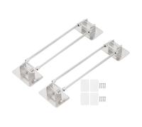 Cloimei Stainless Steel RV Shower Corner Storage Bar Adjustable Shelf Guard Stretchable Rod for Bathroom Organization in Travel Trailers and Motorhomes 2 Pack 7 to 13 Inches