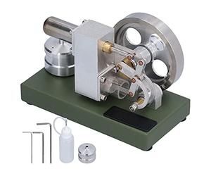 Cloimei Stirling Engine Model Kit High Speed 2000RPM Aluminum Alloy External Combustion Physics Science Experiment Educational for Students Teachers Science Fair Projects