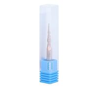 Cloimei Tapered Ball Nose End Mill CNC Router Bits Tools 2 Flute Precision Cutting Antique Brass Plated for Metal Carving Tungsten Steel Carbide 0.5mm Cutting Diameter 4mm Shank 50