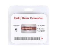 Cloimei Thermal Dynamics Plasma Consumables 5 Pack 98232 Electrodes High Efficiency Copper Replacement Parts for Metal Fabrication and Industrial Cutting Torches 53x11mm