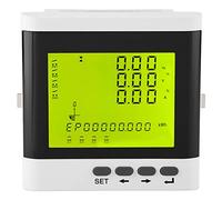 Cloimei Three Phase Digital Power Meter Multi Function Electrical Energy Monitor with LED Display for Industrial Commercial Use ABS Material 9.5x9.5x9.5cm