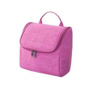 Cloimei Travel Toiletry Bag Large Capacity Oxford Cloth Hanging Organizer Portable Bathroom Storage Bag for Women Men Traveling (Rose Red)