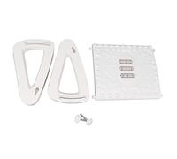 Cloimei Under Desk Footrest Ergonomic Adjustable Foot Stool with Massage Roller 6 Height Settings Thickened PP Material for Office and Home Use Comfort Support (White)