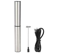 Cloimei USB Rechargeable Automatic Electric Egg Beater Milk Frother Coffee Stir Bar with Double Spring Whisk Head for Kitchen Baking Cooking Stainless Steel ABS Plastic 271g 25.7cm