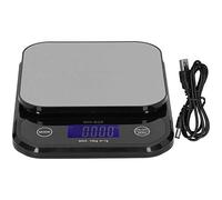 Cloimei WH B28 10Kg 1g Electronic Scale Multipurpose LCD Digital Stainless Steel Weighing Scale with Sensor for Kitchen Food Diet Baking for Home Kitchen with Black ABS Material