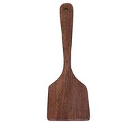 Cloimei Wooden Spoon Set of 2 Premium Quality Smooth Textured Kitchen Spatula for Cooking Baking and Serving Heat Wenge Wood Utensil with Hanging Hole Gift Ready (33.5CM Long Flat Shovel)