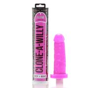 Clone-A-Willy Glow In The Dark Vibrator Moulding Kit Pink - Pink Pink