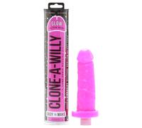 Clone-A-Willy Glow In The Dark Vibrator Moulding Kit Hot Pink