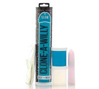 Clone A Willy Kit Blue Glow In The Dark Vibrating Penis Mould Replica Novelty