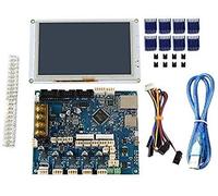 Clone Version Duet 2 Maestro Advanced 32 Bit Electronics Board with 5 PanelDue 5I Integrated Colour Press Screen for 3D Printer Driver board