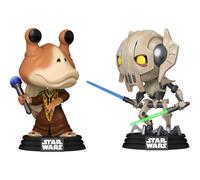 Funko Pop Jar Jar Binks Vs General Grevious Special Edition 2 Pack with Plastic Protector, 76862