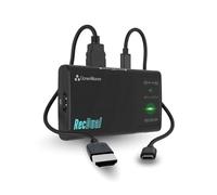 ClonerAlliance RecDual Dongle, Mini Standalone Dual-Input 1080p@60fps Video Recorder with 4K@60fps Passthrough, HDMI & USB Type-C DP Capture. Schedule & Loop Recording.