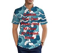 CLOOCL Custom Hawaiian Shirt for Men 3D Printed Hawaiian Shirts for Women Casual Short Sleeve Personalized Clothing, S-1, Large
