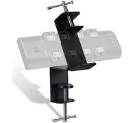 CLOOLC Desk Clamp for Power Strip - Removable Power Strip Holder for Desk Edge - Sturdy Table Clamp - Desk Mount for Power Strip - Fits 2.55" to 4.13" Width - Black