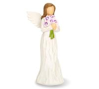 Angel Gifts for Women,Forget Me Not Figurine,Remembrance Angel Figurine,Flower Collectible Figurines Angel,Forget Me Not Gifts,Friendship Gifts for Women